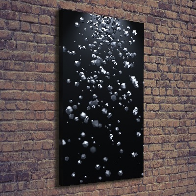 Cuadro moderno en lienzo resistente uv vertical Abstracción 3D