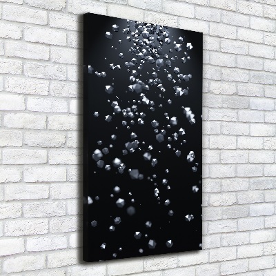 Cuadro moderno en lienzo resistente uv vertical Abstracción 3D