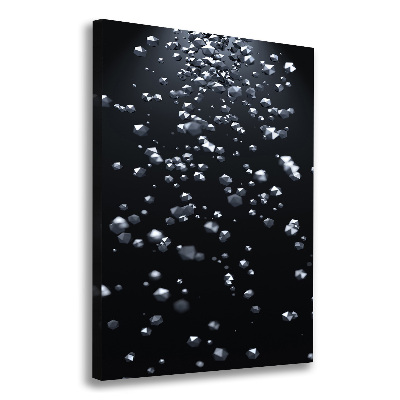 Cuadro moderno en lienzo resistente uv vertical Abstracción 3D
