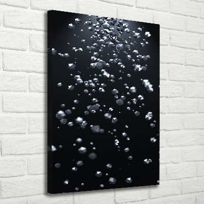 Cuadro moderno en lienzo resistente uv vertical Abstracción 3D