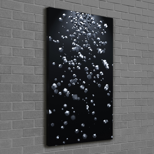 Cuadro moderno en lienzo resistente uv vertical Abstracción 3D
