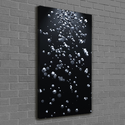 Cuadro moderno en lienzo resistente uv vertical Abstracción 3D