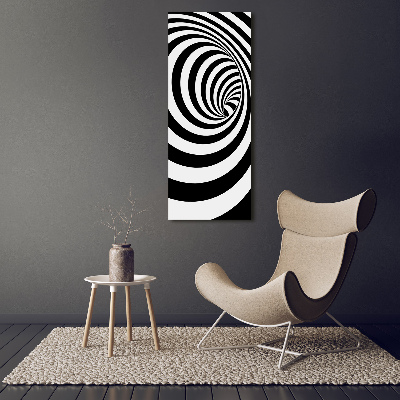 Impresión en lienzo vertical Espiral rayada