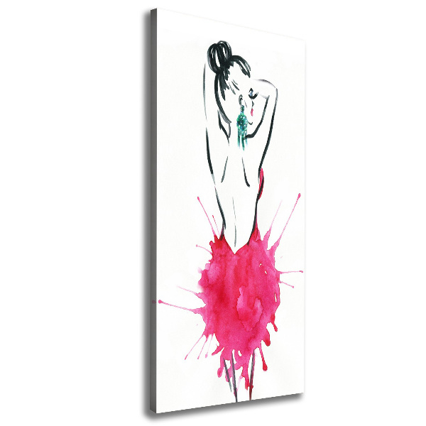 Fotografía en lienzo vertical Ilustración de moda