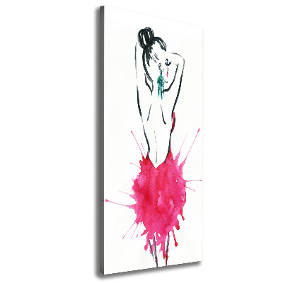 Fotografía en lienzo vertical Ilustración de moda