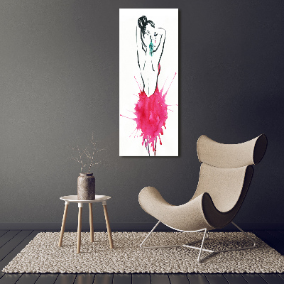 Fotografía en lienzo vertical Ilustración de moda