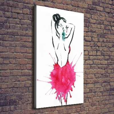 Fotografía en lienzo vertical Ilustración de moda