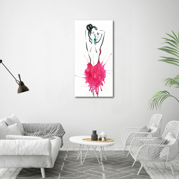 Fotografía en lienzo vertical Ilustración de moda