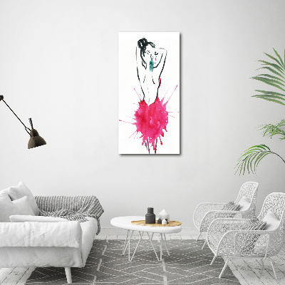Fotografía en lienzo vertical Ilustración de moda