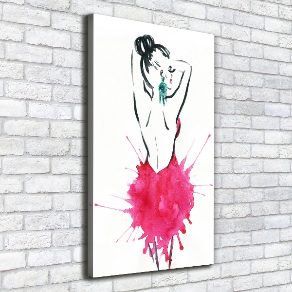 Fotografía en lienzo vertical Ilustración de moda