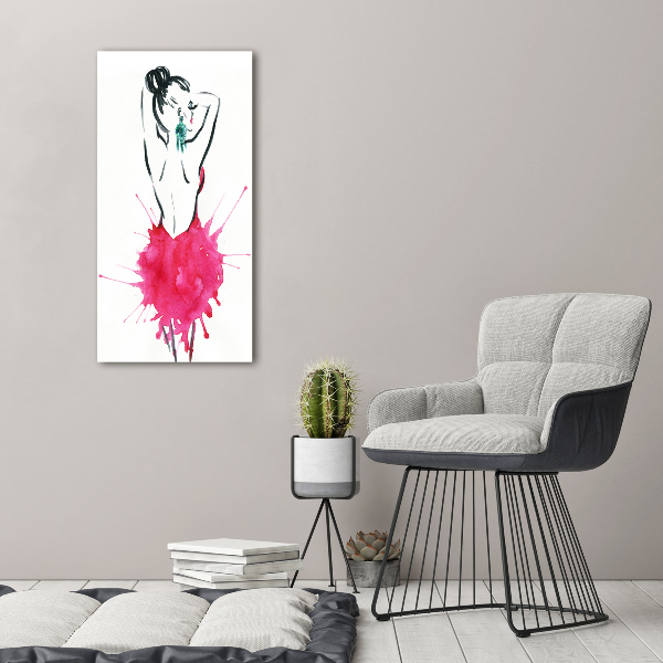 Fotografía en lienzo vertical Ilustración de moda