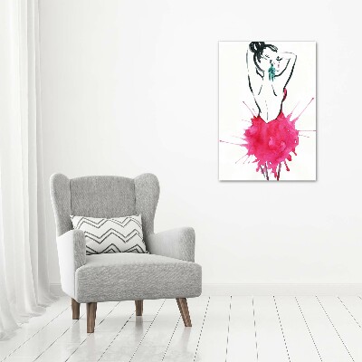 Fotografía en lienzo vertical Ilustración de moda