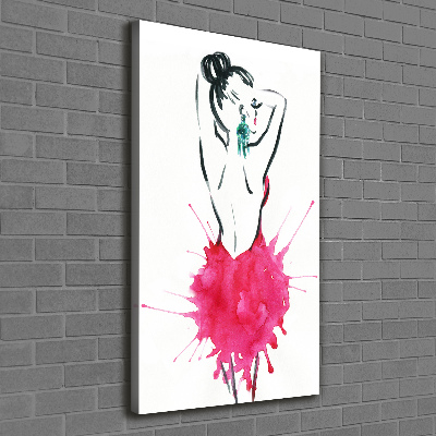 Fotografía en lienzo vertical Ilustración de moda