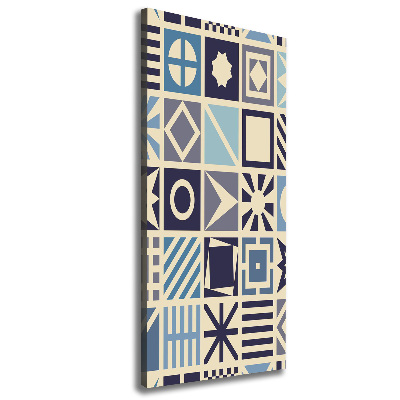 Fotografía en lienzo vertical Fondo geométrico