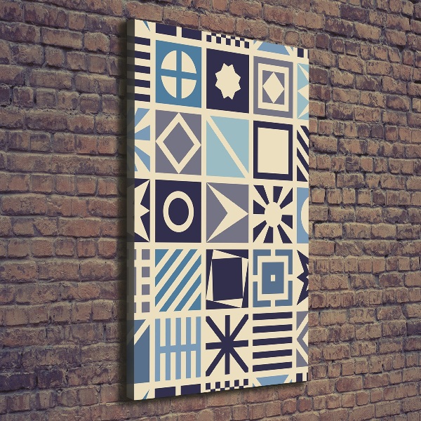 Fotografía en lienzo vertical Fondo geométrico