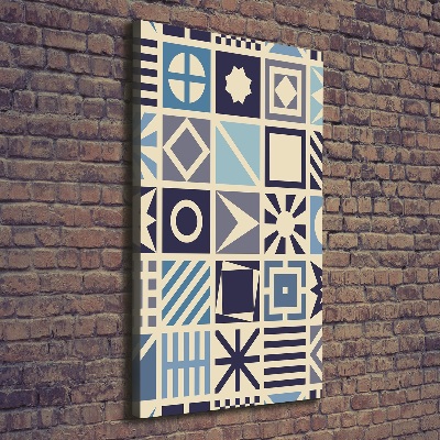 Fotografía en lienzo vertical Fondo geométrico