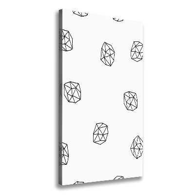 Cuadro canvas decorativo para salón vertical Patrón abstracto