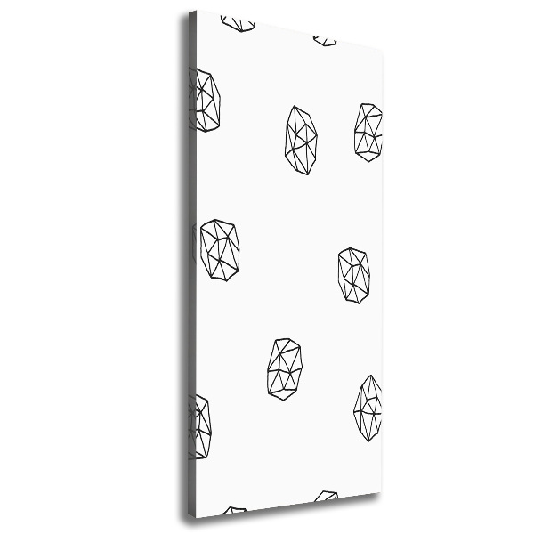 Cuadro canvas decorativo para salón vertical Patrón abstracto