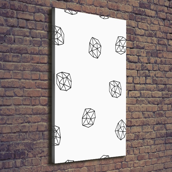 Cuadro canvas decorativo para salón vertical Patrón abstracto