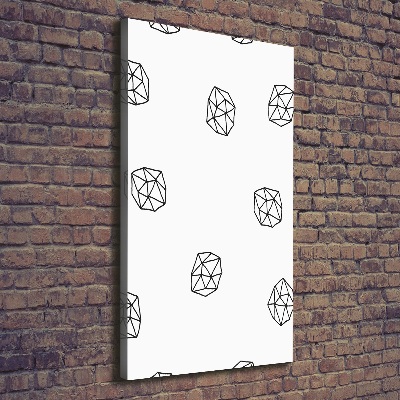 Cuadro canvas decorativo para salón vertical Patrón abstracto