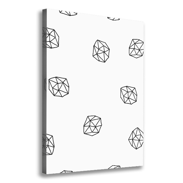 Cuadro canvas decorativo para salón vertical Patrón abstracto
