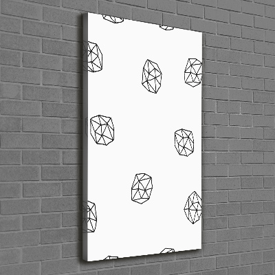 Cuadro canvas decorativo para salón vertical Patrón abstracto