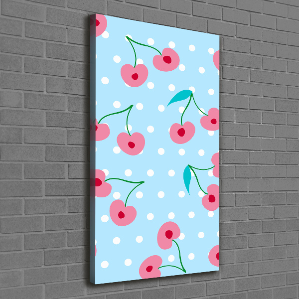 Fotografía en lienzo vertical Guindas