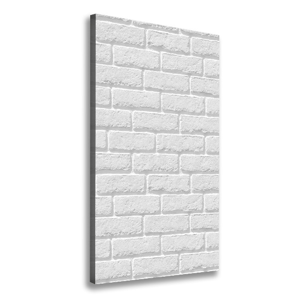 Impresión en lienzo vertical pared de ladrillos