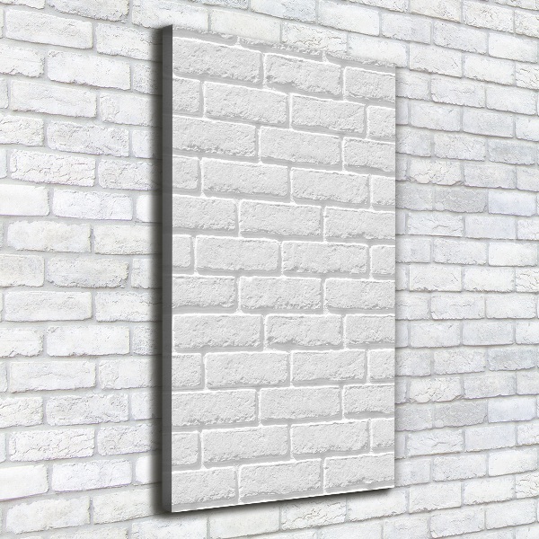 Impresión en lienzo vertical pared de ladrillos