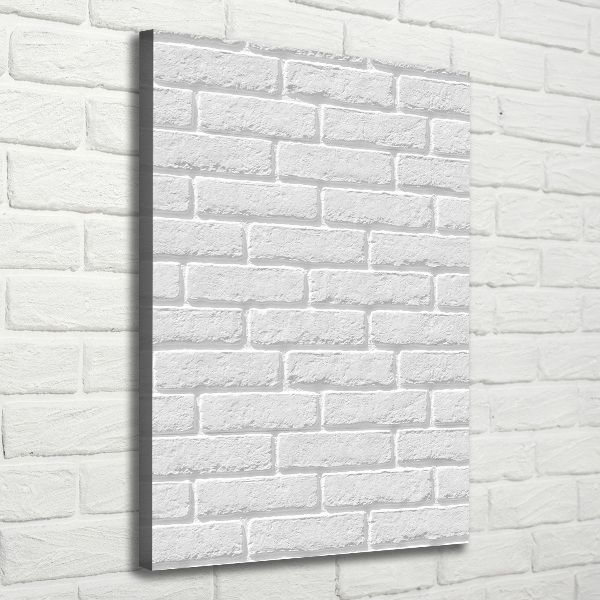 Impresión en lienzo vertical pared de ladrillos