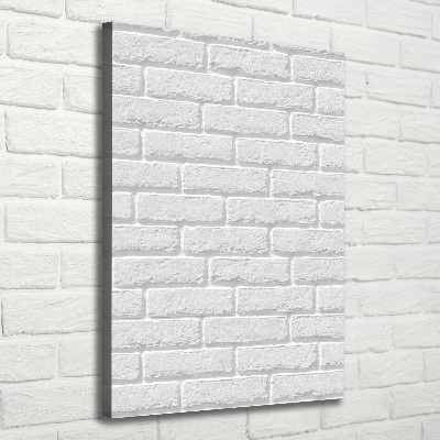 Impresión en lienzo vertical pared de ladrillos