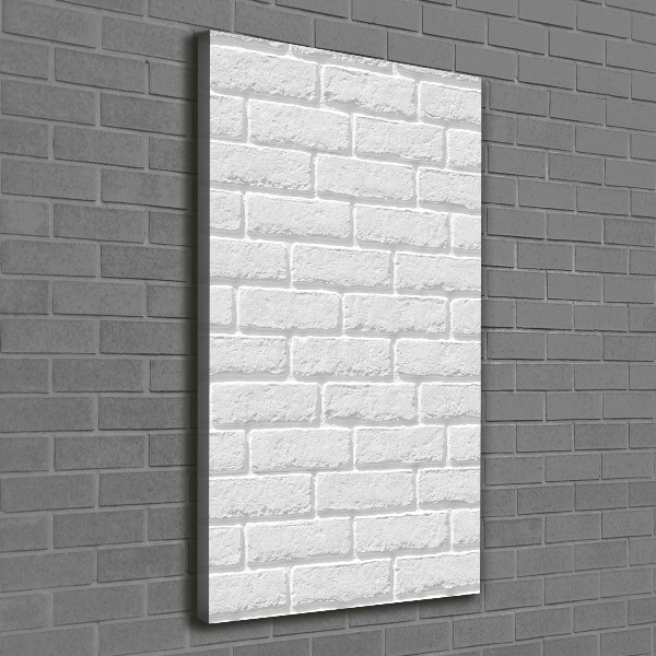 Impresión en lienzo vertical pared de ladrillos