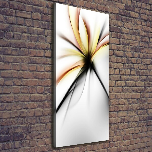 Impresión en lienzo vertical Flor abstracta