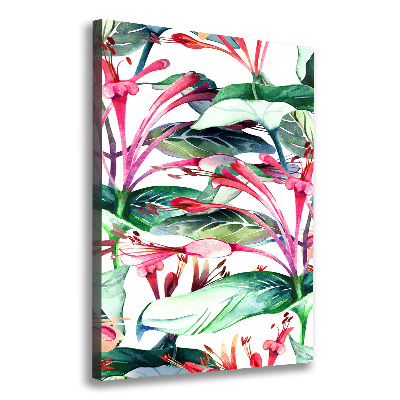 Impresión en lienzo vertical Madreselva