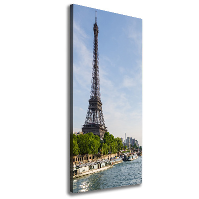 Cuadro canvas decorativo para salón vertical Torre Eiffel de París