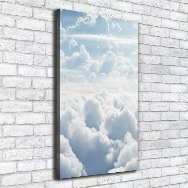 Impresión en lienzo vertical Vuelo sobre las nubes