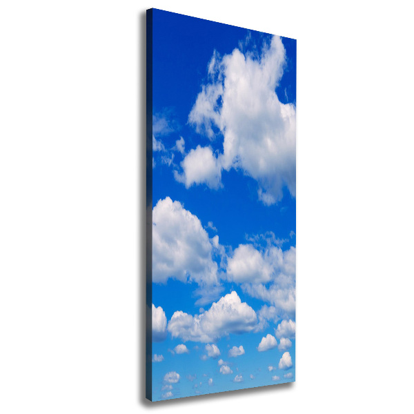 Cuadro moderno en lienzo resistente uv vertical Nubes en el cielo