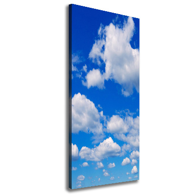 Cuadro moderno en lienzo resistente uv vertical Nubes en el cielo