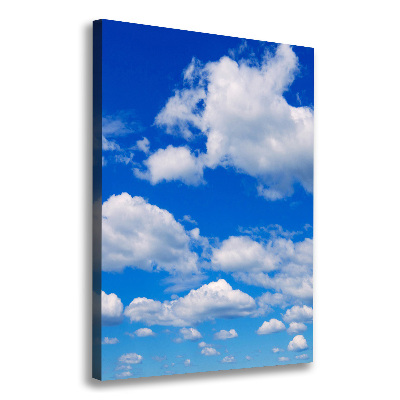 Cuadro moderno en lienzo resistente uv vertical Nubes en el cielo