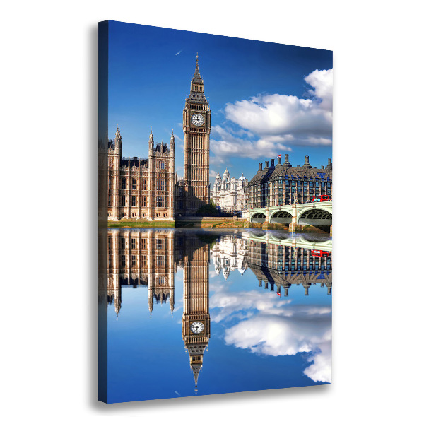 Cuadro canvas decorativo para salón vertical Big Ben de Londres