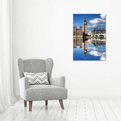 Cuadro canvas decorativo para salón vertical Big Ben de Londres