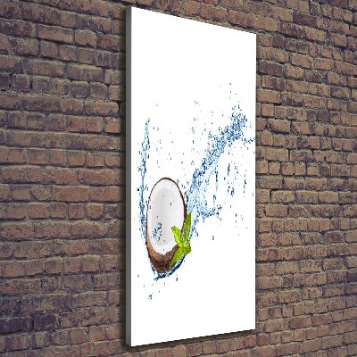 Cuadro canvas decorativo para salón vertical Coco