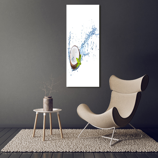 Cuadro canvas decorativo para salón vertical Coco