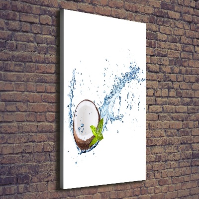 Cuadro canvas decorativo para salón vertical Coco