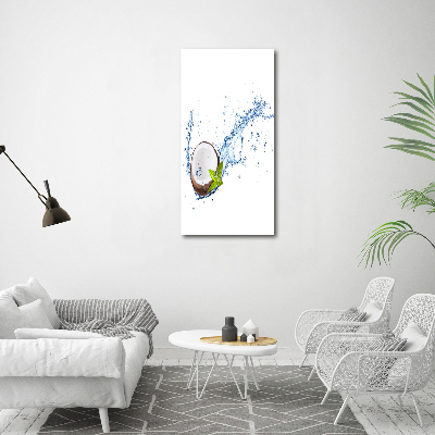 Cuadro canvas decorativo para salón vertical Coco