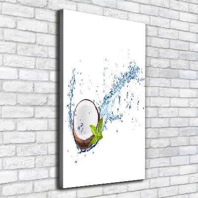 Cuadro canvas decorativo para salón vertical Coco