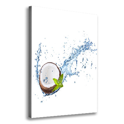 Cuadro canvas decorativo para salón vertical Coco