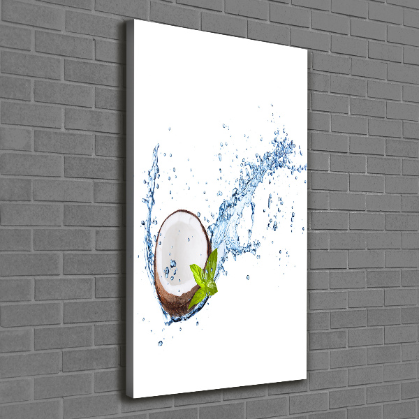 Cuadro canvas decorativo para salón vertical Coco