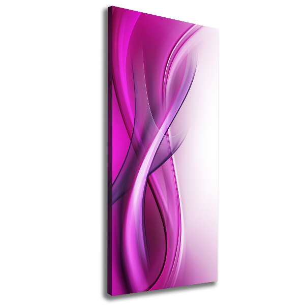 Cuadro canvas decorativo para salón vertical Fondo de ondas