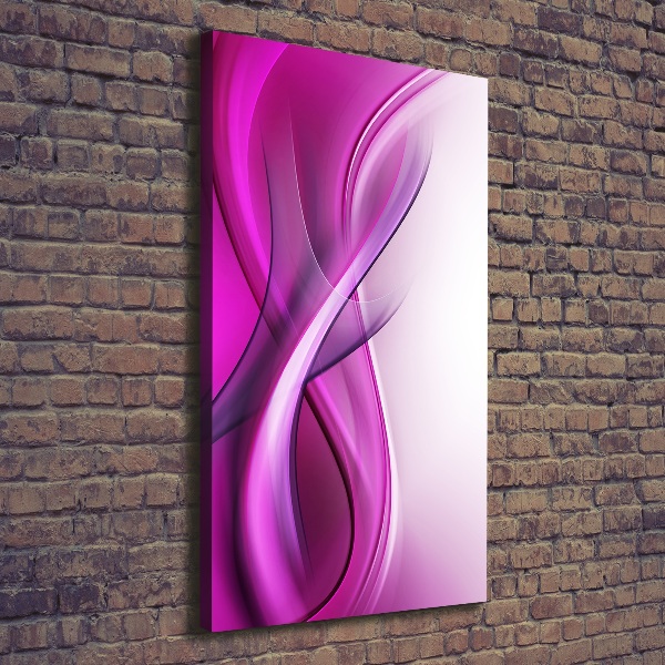 Cuadro canvas decorativo para salón vertical Fondo de ondas